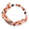 Grade A Natural Red Hematoid Quartz/Ferruginous Quartz Beads Strands G-L642-F03-8mm-3