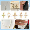 10Pcs 5 Styles Real 18K Gold Plated Brass Micro Pave Cubic Zirconia Pendants KK-PH0006-48-6