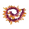Two Tone Spray Painted Natural Quartz Crystal Points Beads Strands G-Q610-03E-2