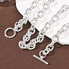 9MM 304 Stainless Steel Cable Chain OT Necklaces for Women NJEW-G194-03S-1