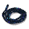 Opaque Solid Color Imitation Jade Glass Beads Strands GLAA-F029-P4mm-D09-2