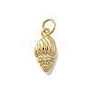 Brass Micro Pave Clear Cubic Zirconia Charms KK-D431-061G-1