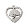 Non-Tarnish 201 Stainless Steel Pendants STAS-E206-06P-05-1