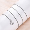 1.2MM Brass Twisted Chain Necklaces NJEW-D302-64P-5