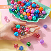 82Pcs 32 Style Opaque & Transparent Acrylic Beads MACR-TA0001-24-6