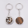 Natural Tiger Eye Keychain KEYC-P041-C09-2