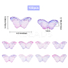 Two Tone Transparent Spray Painted Glass Beads GLAA-SC0001-58B-2