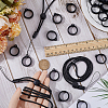 36Pcs Silicone Rings with 6Pcs Polyester Necklace Lanyard Anti-Loss Pendant Holder DIY-GF0008-08A-3