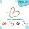 20Pcs 2 Colors Allloy Anti-glare Lapel Pins Brooches JEWB-AR0001-24A-3