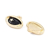 Light Gold Plated Alloy Enamel Charms ENAM-M219-10KCG-01-2