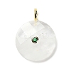 Natural Mixed Gemstone Faceted Pendants G-A287-02G-2