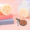 Dog Paw Shape Key Ring Hanging Plastic Mold DIY-WH0183-46-5