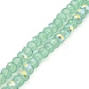 Baking Paint Transparent Glass Beads Strands DGLA-A034-J8mm-B-2