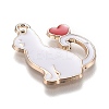 Alloy Enamel Pendants X-ENAM-O046-01B-3