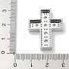 Rack Plating Brass Micro Pave Cubic Zirconia Pendants KK-L224-063P-4