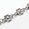 Trendy Tibetan Style Flower Anklets AJEW-AN00083-3