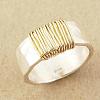 Zinc Alloy Wire Wrapped Finger Rings for Women FS-WG4DD4C-01-2