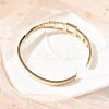 Ion Plating(IP) 304 Stainless Steel Hinged Bangles for Women BJEW-A011-17RG-3