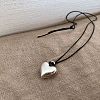 Alloy Pendant Black Waxed Cord Necklaces for Women WG8C0D7-03-1