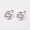 Tibetan Style Filigree Alloy Pendants X-TIBEP-5354-AS-LF-2