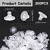 Clear Silicone Full-covered Ear Nuts FIND-SP0001-18C-2
