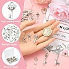 30Pcs 10 Styles Tibetan Style Alloy Pendants TIBEP-YW0002-07-4