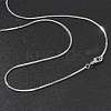 1.5mm Rack Plating Brass Snake Chain Necklaces for Women Men MAK-L044-13P-3