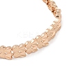 Brass Link Chain Bracelets for Women Men BJEW-P324-01C-KCG-2