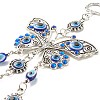 Alloy & Glass Turkish Blue Evil Eye Pendant Decoration LS-HJEW-I008-02AS-4