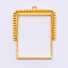 Alloy Open Back Bezel Pendants LS-PALLOY-WH0071-59G-RS-1