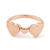 304 Stainless Steel Heart Finger Ring for Women RJEW-C086-10-RG-2