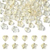 80Pcs 2 Styles Transparent Spray Painted Glass Beads GLAA-YW0003-72C-1