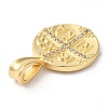 Rack Plating Brass Micro Pave Cubic Zirconia Pendants KK-R143-04G-3