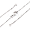 Brass Cable Chain Necklace Making NJEW-D302-78P-1