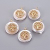 Natural Cultured Freshwater Pearl Pendants PEAR-J004-15G-1