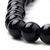 Natural Black Onyx Beads Strands X-G-S259-19-8mm-3