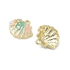 Alloy Enamel & Plastic Pearl & Crystal Rhinestone Pendants ENAM-G232-03G-2