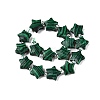 Dyed Synthetic Malachite Beads Strands G-T138-191-2