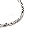 Tarnish Resistant 304 Stainless Steel Wheat Chain Bracelets BJEW-M187-12-F-2
