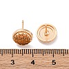 Brass Stud Earrings EJEW-D288-03G-3