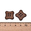 4-Hole Square Wood Buttons BUTT-Q046-09B-3