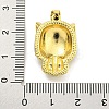 Real 18K Gold Plated Brass Pave Cubic Zirconia Pendants KK-K354-23G-02-3