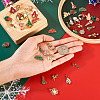 40Pcs 20 Style Christmas Rack Plating Alloy Enamel Pendants ENAM-TA0001-54-6