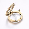 304 Stainless Steel Magnetic Floating Locket Pendants STAS-O103-35G-3