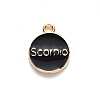 Alloy Enamel Pendants X-ENAM-S124-01A-08L-3