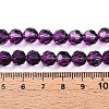 Baking Paint Transparent Glass Beads Strands DGLA-A035-T8mm-A09-5