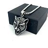Vintage 304 Stainless Steel Lion Head Pendant Necklaces for Men Women OG9311-4