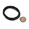 Natural Lava Rock & Glass Round Beaded Bracelets LS-BJEW-G732-02A-6