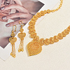 Elegant Alloy Hollow Heart Tassel Earrings & Necklaces for Women TJ4371-1