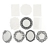 10Pcs 10 Styles Vintage Lace Waterproof PET Stickers Sets DIY-M066-05D-3